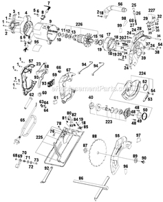Page A Diagram and Parts List for FS1500CS Type 1 Black and Decker Circular Saw